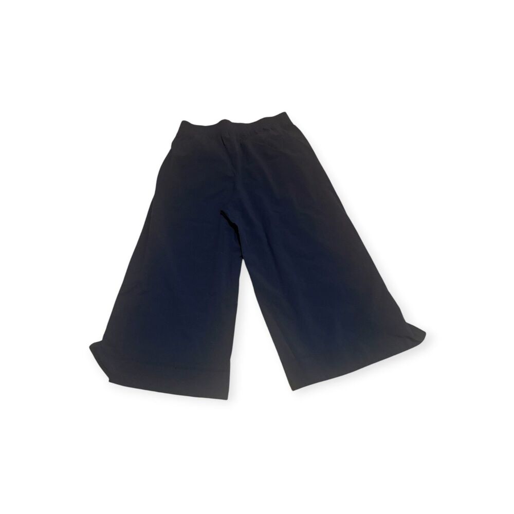 Lululemon Womens Pant Size XL Blue Navy Wide Slit Legs Pockets Elastic Waist